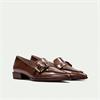 Hispanitas Turin Pointed Toe Loafer - Taupe Patent